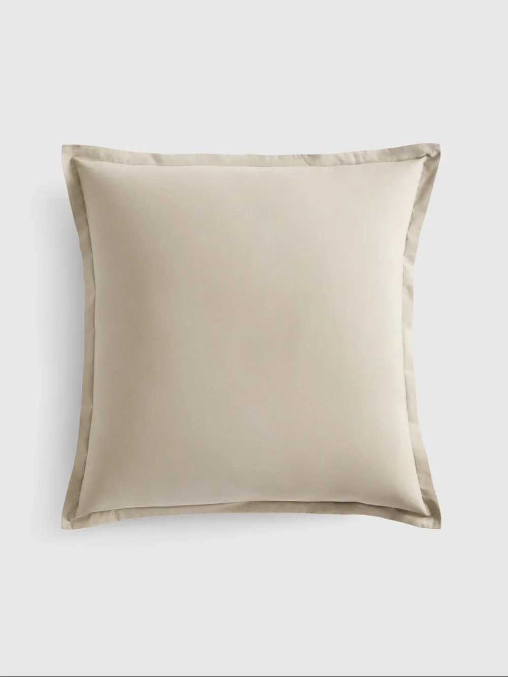 Beige Euro Sham Pillow Cover - Neutral Home Bedding